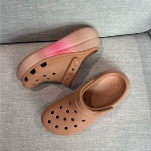 NEW Crocs Classic Crush Color Dip Platform Clog Men's 5 / Women's 7